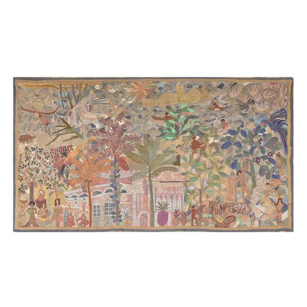 Concessa Colaço (1929) `Paraíso tropical brasileiro`. Tapeçaria – 156 x 288 cm. Assinado