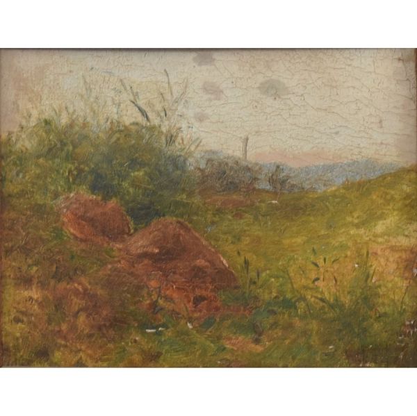 Humberto da costa (1941) `Paisagem`, o.s.m. - 14 x 18 cm MI e 35 x 40 cm ME. Assinado