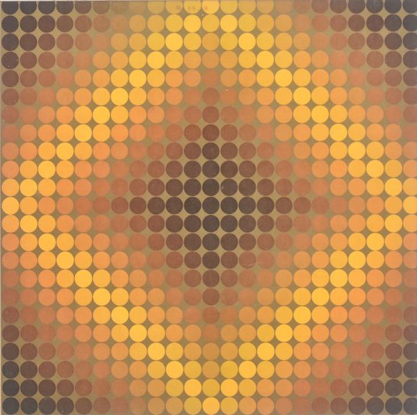 Victor Vasarely (1906 —1997) `Composição`, gravura – 55 x 55 cm MI e 70 x 70 cm ME.