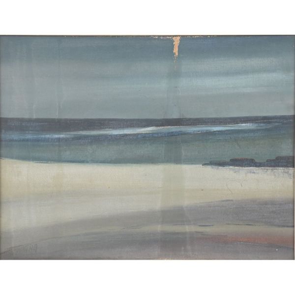 Alberto Mattera (1925) `Marinha`, o.s.t. - 50 x 65 cm MI e 60 x 85 cm ME. Assinado