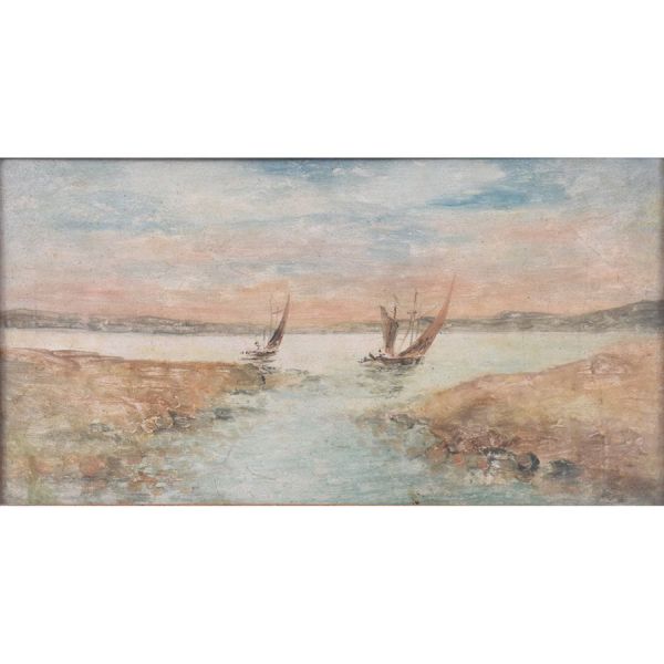 `Marinha`, o.s.e. - 25 x 47 cm MI e 33 x 55 cm ME. Sem assinatura