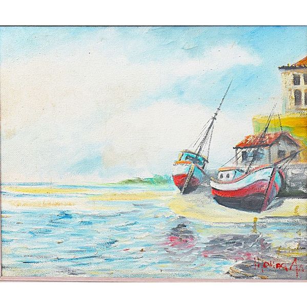 Marinha`, o.s.t. - 45 x 55 cm MI e 69 x 79 cm ME. Assinado