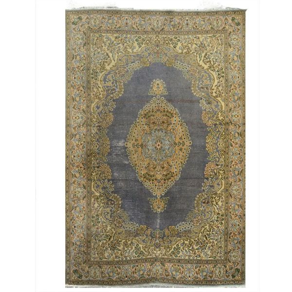 Tapete Tabriz Azul medindo 2,11 x 1,41 - 2,97 m2.