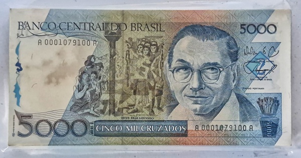 CENTENA 500 CRUZADOS  - C 195. FLOR DE ESTAMPA. 0001 - PRIMEIRA SÉRIE