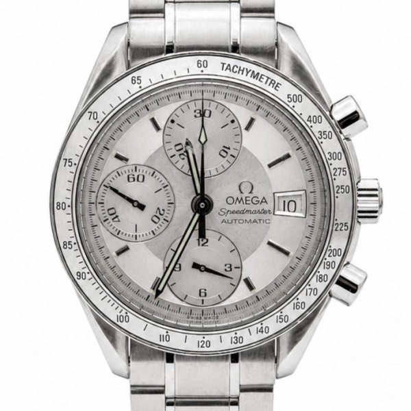 RELÓGIO OMEGA SPEEDMASTER CRONÓGRAFO. TAMANHO: 39MM. MOVIMENTO: AUTOMÁTICO. CAIXA: EM AÇO. OS RELÓGIOS SÃO VENDIDOS NO ESTADO DE CONSERVAÇÃO QUE SE ENCONTRAM. SÃO RELÓGIOS USADOS, ONDE É POSSÍVEL VERIFICAR DETALHES NA DESCRIÇÃO E FOTOS. ALGUNS PODEM PRECISAR DE REVISÃO OU ALGUM TIPO DE RESTAURO OU AJUSTES QUE TALVEZ NÃO ESTEJAM MENCIONADOS EXATAMENTE NA DESCRIÇÃO OU FOTOS. TIRE TODAS AS SUAS DÚVIDAS ANTES DE DAR SEU LANCE, POIS ELES SÃO IRREVOGÁVEIS E IRRETRATÁVEIS. POR FAVOR, LEIA OS TERMOS E CONDIÇÕES E A CAIXA DE INFORMAÇÕES DO LEILÃO EM HOME NO SITE WATCH BOSS LEILÕES, DANDO ÊNFASE ÀS INFORMAÇÕES IMPORTANTES. AO ARREMATAR O PRODUTO, VOCÊ CONCORDA COM AS DATAS, OS PRAZOS E AS REGRAS DA CASA DE LEILÕES WATCH BOSS LEILÕES. TIRE TODAS AS SUAS DÚVIDAS ANTES DE LICITAR PELO WHATSAPP: (13) 3150-1285.
