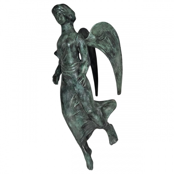 Lote 236 ALFREDO CESCHIATTI. Anjo. Escultura em bronze patinado, assinada e com selo da ... Valor de