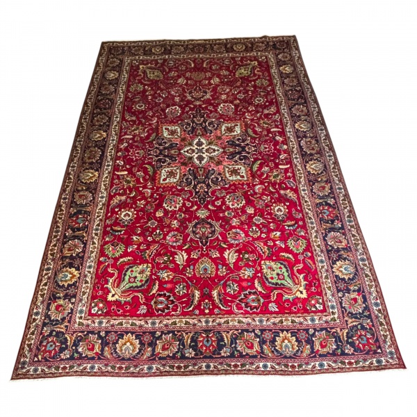 Lote 304 Tapete Tabriz - 469 X 305 cm = 14,30 m². Valor inicial: R$ 14.300,00