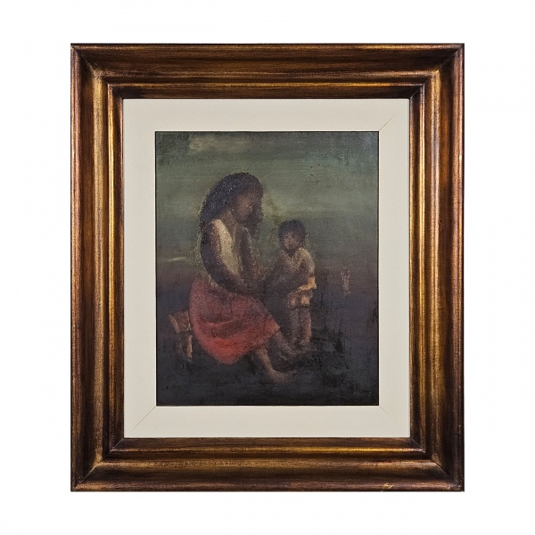 ORLANDO TRUZ. Maternidade - o.s.t . - 35 x 45 cm - assinado no c.i.d.