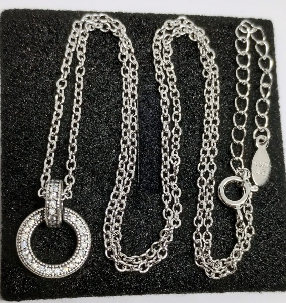 Lote 302 Cordão produzido em PRATA DE LEI COM CONTRASTE DE TEOR 925ML, lindo design com ... Valor in