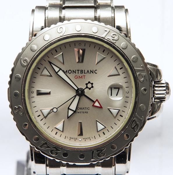 RELÓGIO: MONTBLANC SPORT GMT. TAMANHO: 42MM. MOVIMENTO: AUTOMÁTICO. CAIXA: EM AÇO. OS RELÓGIOS SÃO VENDIDOS NO ESTADO DE CONSERVAÇÃO QUE SE ENCONTRAM. SÃO RELÓGIOS USADOS, ONDE É POSSÍVEL VERIFICAR DE