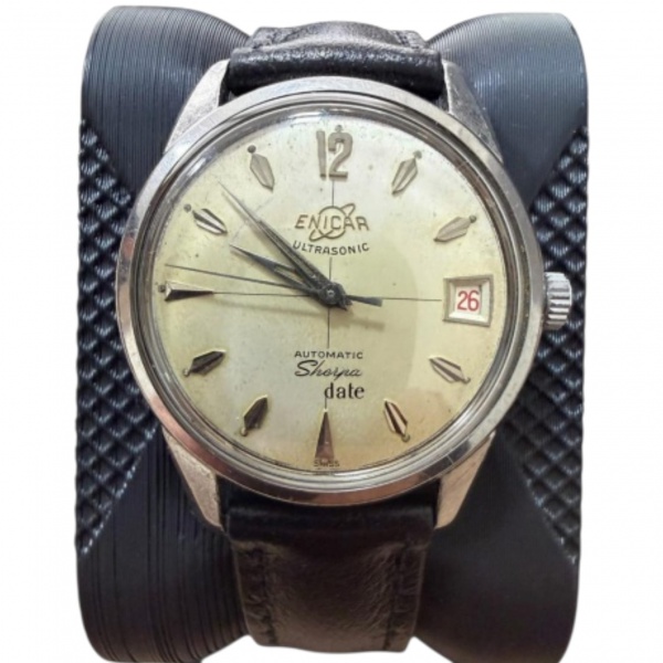 Lote 17 ENICAR SHERPA DATE ULTRASONIC. Clássico Enicar Sherpa Date Ultrasonic, ... Valor inicial: R$