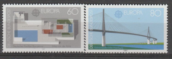 Lote 4 ALEMANHA 1987 CEPT EUROPA MINT Valor atual: R$ 2,00