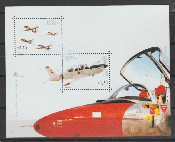 Lote 1006 PORTUGAL BLOCO MINT Avião abaixo do facial Valor atual: R$ 10,00