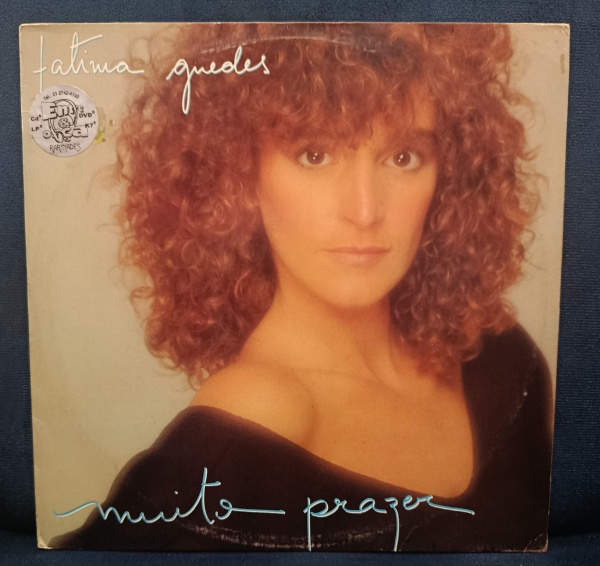 Lote 8 LP Fátima Guedes - Muito Prazer (1983) caoa e Disco EX/NM com encarte Valor atual: R$ 20,00