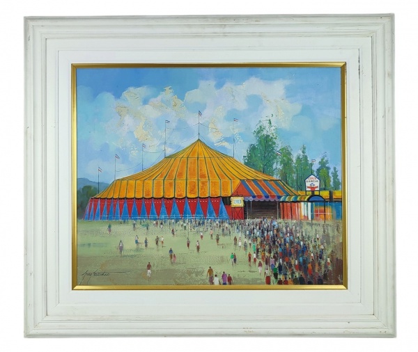 NEY TECIDIO - CIRCO - OST - 53X64. Dat 2005 no verso.