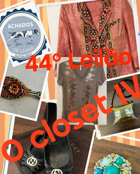 4º Leilão O Closet IV disponibiliza a venda de um acervo com roupas diversas, todos os itens poderão