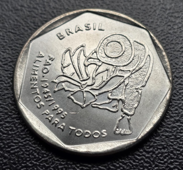 Moeda do Brasil - 25 Centavos 1995 Edição Comemorativa Fao