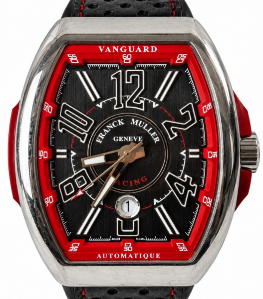 RELÓGIO: FRANCK MULLER VANGUARD RACING. TAMANHO: 44MM. MOVIMENTO: AUTOMÁTICO. CAIXA: EM AÇO. OS RELÓGIOS SÃO VENDIDOS NO ESTADO DE CONSERVAÇÃO QUE SE ENCONTRAM. SÃO RELÓGIOS USADOS, ONDE É POSSÍVEL VERIFICAR DETALHES NA DESCRIÇÃO E FOTOS. ALGUNS PODEM PRECISAR DE REVISÃO OU ALGUM TIPO DE RESTAURO OU AJUSTES QUE TALVEZ NÃO ESTEJAM MENCIONADOS EXATAMENTE NA DESCRIÇÃO OU FOTOS. TIRE TODAS AS SUAS DÚVIDAS ANTES DE DAR SEU LANCE, POIS ELES SÃO IRREVOGÁVEIS E IRRETRATÁVEIS. POR FAVOR, LEIA OS TERMOS E CONDIÇÕES E A CAIXA DE INFORMAÇÕES DO LEILÃO EM HOME NO SITE WATCH BOSS LEILÕES, DANDO ÊNFASE ÀS INFORMAÇÕES IMPORTANTES. AO ARREMATAR O PRODUTO, VOCÊ CONCORDA COM AS DATAS, OS PRAZOS E AS REGRAS DA CASA DE LEILÕES WATCH BOSS LEILÕES. TIRE TODAS AS SUAS DÚVIDAS ANTES DE LICITAR PELO WHATSAPP: (13) 3150-1285.