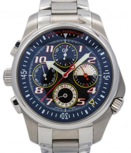 RELÓGIO: GIRARD-PERREGAUX CRONÓGRAFO. TAMANHO: 44 MM. MOVIMENTO: .