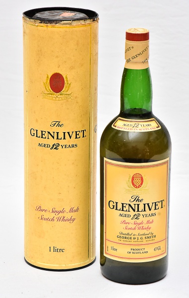 The Glenlivet 12 Years Old 1 Litre 旧ボトル BEBIDA - The Glenlivet, 12 Anos - Single Malte Puro, Sc