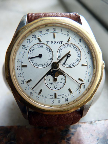 Rel gio Tissot Pr100 Tri Calend rio Fase Lunar rel gio da famosa