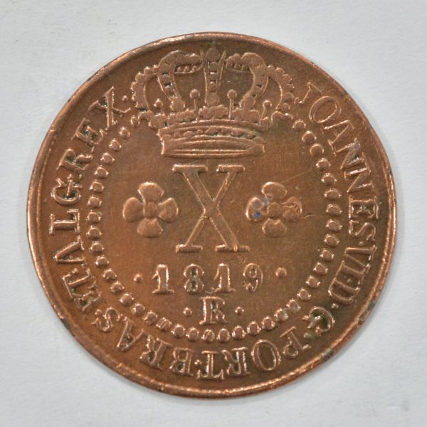 Moeda de cobre, Brasil - LXXX réis - 1818, Rio , cunhag