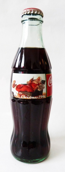 Garrafa Coca-Cola Classic Chritsmas 1996. 237 ml. Estados Unidos
