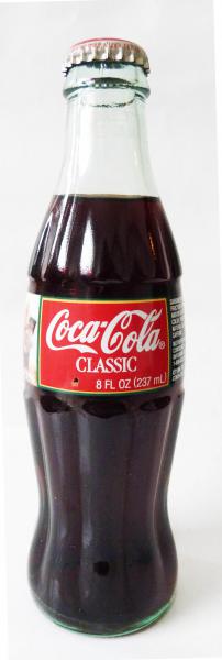 Garrafa Coca-Cola Classic Chritsmas 1996. 237 ml. Estados Unidos