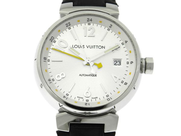 Magnificent Louis Vuitton GMT Tambour automatic with reference Q1131