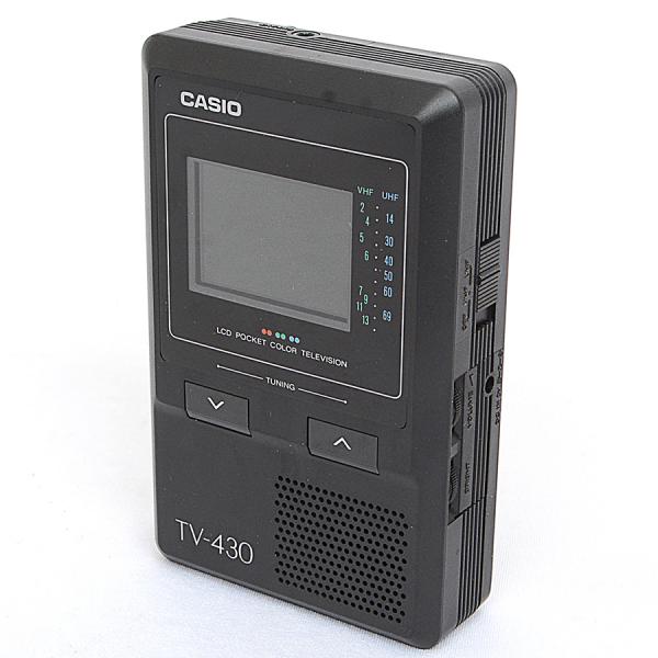 Aparelho de TV portátil da marca Casio, fabricação japo