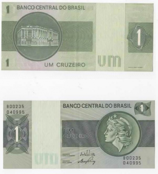 Banco Central Do Brazil 1 Cruzerio - UNC