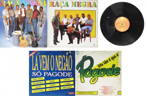 LOTE COM 3 DISCOS DE VINIL - RAÇA NEGRA E SÓ PRA CONTRARIAR