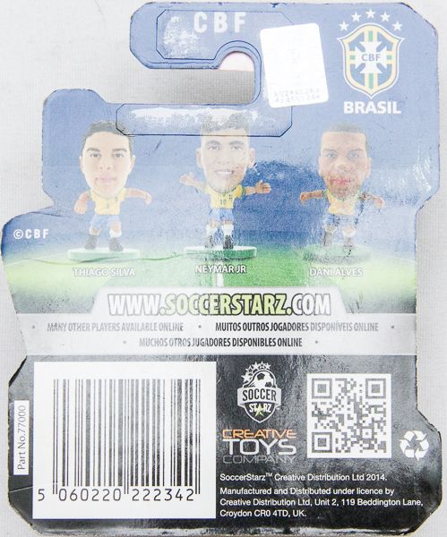 Brinquedo. Miniatura Soccer Starz. Seleção Brasileira