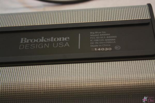 Caixa de som port til da Brookstone modelo 840066. Produto n o