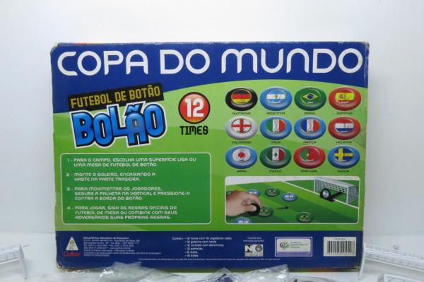 Jogo de Futebol de Botão - Bolão - 12 Times - Gulliver