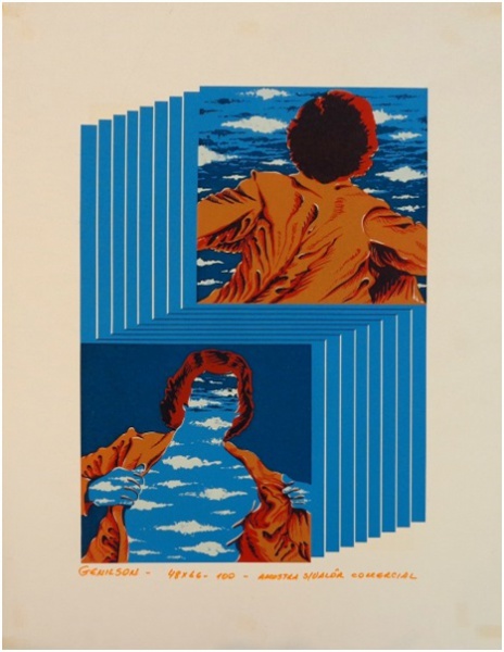 Genilson sem título serigrafia 66 x 48 cm sem moldura