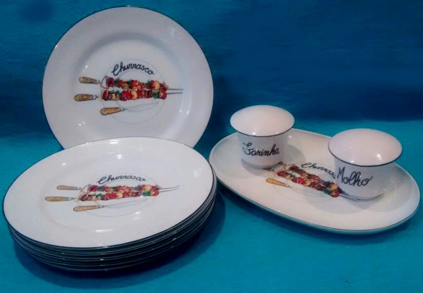 Aparelho De Cha E Cafe Porcelana Schmidt 1960