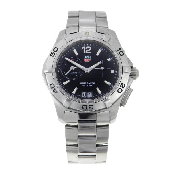 Rel gio Tag Heuer Aquaracer Alarm Caixa e pulseira em