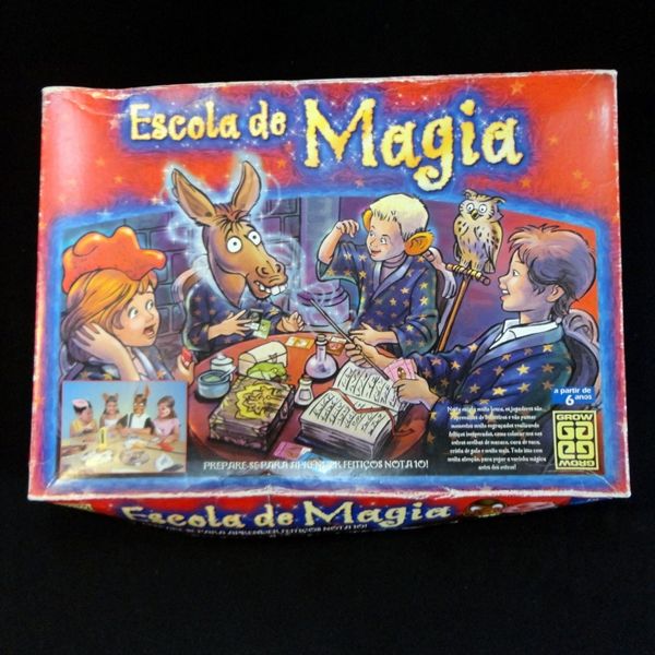 Jogo `Escola de Magia` Grow, com Manual de Regras. Fund