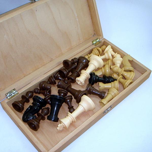 Jogo de tabuleiro de xadrez de madeira, conjunto de caixa de