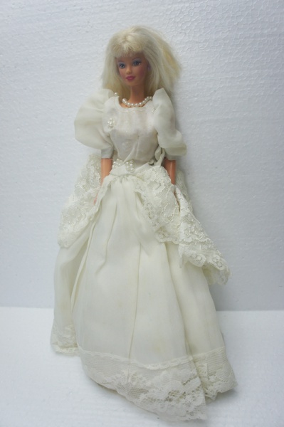 Boneca 30cm Moda Vestido Vestido De Noiva Vestido Branco Vestido