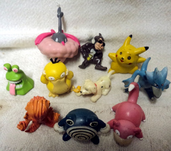 Brinquedo Antigo Bonecos Pokémon Miniaturas Lote