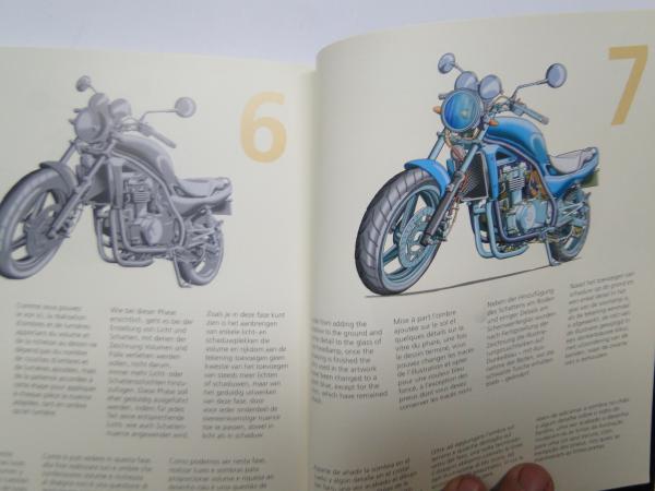 Desenhos de Motocicleta - Como desenhar Motocicleta passo a passo