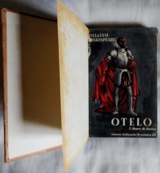 `Otelo o Mouro de Veneza`, de Shakespesre. Antiga edição encadernada com capa