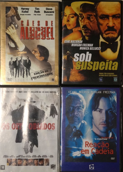 4 DVDs, filmes: Titanic / Rain Man / Outono em Nova Yor