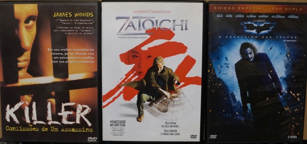 4 DVDs, filmes: Titanic / Rain Man / Outono em Nova Yor