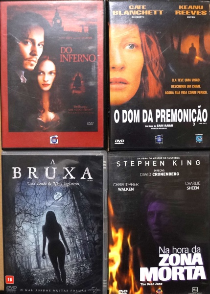 4 DVDs, filmes: Titanic / Rain Man / Outono em Nova Yor