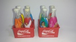 Lote composto de (2) engradados em plástico rígido, Coca - Cola. Tamanho: 08 x 5,5 x 5,5 cm.