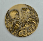 COLECIONISMO - Medalha em bronze - Bombeiros de Funchal - "Vida vida" - Portugal, Lisboa - Med.: 8 cm.