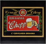 AZULEJO BRAHMA CHOPP - Classico, 15x15 cm - Utilizado nas paredes de botequins nos anos 40, para publicidade.